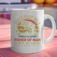 Jesus Made Fisher Man Christian Fishing Bass Fish Dad Graphic Print Coffee Mug