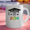K -12th Grade Hand Prints Space Graduation Class Of 2034 Graphic Print Coffee Mug