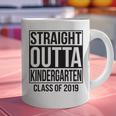 Kids Straight Outta Kindergarten Class Of 2019 Graduation Graphic Print Coffee Mug