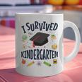 Kindergarten Graduation Shirt I Survived Kindergarten Graphic Print Coffee Mug