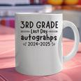 Last Day Of School 3rd Third Grade Sign My Shirt Graduation Graphic Print Coffee Mug
