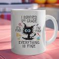 Last Day Of School Student Graduation I Survived 2nd Grade Graphic Print Coffee Mug