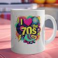 I Love The 70s Retro Cassette Roller Vinyl Nostalgia Vibes Premium Tri-Blend Graphic Print Coffee Mug