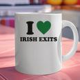 I Love Irish Exits St Patrick's Day Introvert Party Graphic Print Coffee Mug I Love Irish Exits St Patrick's Day Introvert Party Graphic Print Coffee Mug
