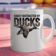 Mallard Duck Hunting Camo Easily Distracted Duck Dad Graphic Print Coffee Mug