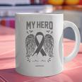 Melanoma Skin Cancer Hero Angel Memory Support Family Graphic Print Coffee Mug