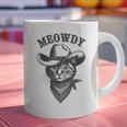 Meowdy Cat Cowboy Western Graphic Cat Lady Cat Dad Graphic Print Coffee Mug