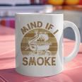 Mind If I Smoke BBQ Barbeque Grilling Chef Dad Graphic Print Coffee Mug