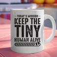 New Dad Est Keep Tiny Human Alive First Time Father's Day Graphic Print Coffee Mug New Dad Est Keep Tiny Human Alive First Time Father's Day Graphic Print Coffee Mug