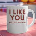 I Like You But Got No Game Introvert Minimalist Joke Graphic Print Coffee Mug
