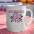 Nostalgia 80s 90s Retro Style Graphics Rose Pink Flower Graphic Print Coffee Mug