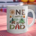 One Happy Dad Camper 1st Birthday Boy Camping Bear Graphic Print Coffee Mug One Happy Dad Camper 1st Birthday Boy Camping Bear Graphic Print Coffee Mug