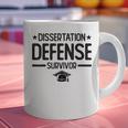 PhD Graduation Dissertation Defense Survivor PhD Graphic Print Coffee Mug