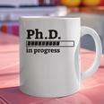PhD In Progress Graduation Progress Bar Shirt Graphic Print Coffee Mug