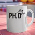 PhD Shirt Phinally Finally Done Graduation Her Graphic Print Coffee Mug