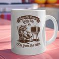 Please Be Patient With Me I'm From The 1900s Raccoon Vintage Graphic Print Coffee Mug
