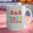 Proud Dad Of A 2023 5th Grade Graduate Graduation Family Graphic Print Coffee Mug