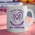 Purple In Memory Of My Husband Pancreatic Cancer Awareness Graphic Print Coffee Mug