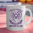 Purple In Memory Of My Mother In Law Alzheimers Awareness Graphic Print Coffee Mug Purple In Memory Of My Mother In Law Alzheimers Awareness Graphic Print Coffee Mug