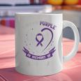 Purple In Memory Of My Sister In Law Alzheimers Dementia Graphic Print Coffee Mug Purple In Memory Of My Sister In Law Alzheimers Dementia Graphic Print Coffee Mug