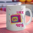 Rad Just Like The 90s 90s Aesthetic Nostalgia 1990s Retro Graphic Print Coffee Mug