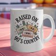 Raised On 90's Country Music Lover Nostalgia Retro Vibe Premium Tri-Blend Graphic Print Coffee Mug