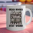 Read Books Stay Weird Book Lover Joke Introvert Reading Premium Graphic Print Coffee Mug