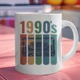 Retro Nineties Style Audio Tape Nostalgia Year 1990 Premium Tri-Blend Graphic Print Coffee Mug