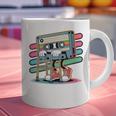 Retro Old Cassette Tape Cartoon With Walker Nostalgia Premium Tri-Blend Graphic Print Coffee Mug Retro Old Cassette Tape Cartoon With Walker Nostalgia Premium Tri-Blend Graphic Print Coffee Mug