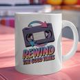 Rewind Good Times Retro VHS Tape Nostalgia 80s 90s Premium Tri-Blend Graphic Print Coffee Mug