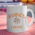 I Like Rhinos And Maybe 3 People Introvert Animal Graphic Print Coffee Mug
