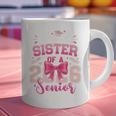 Senior 2026 Class Of 26 Coquette Pink Bow Graduation Sister Graphic Print Coffee Mug