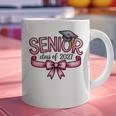 Senior Class Of 2027 Coquette Pink Bow Graduation 2027 Women Graphic Print Coffee Mug