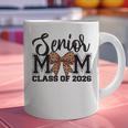Senior Mom Class Of 2026 Graduation Leopard Coquette Bow Graphic Print Coffee Mug