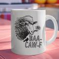 Sheep Baa Crow Caw Back Off Pun Tee For Introverts & Teens Graphic Print Coffee Mug