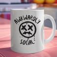 Socially Awkward Introvert Social Anxious Awkwardly Social Graphic Print Coffee Mug Socially Awkward Introvert Social Anxious Awkwardly Social Graphic Print Coffee Mug