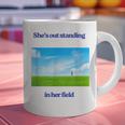 Out Standing In Her Field Graduation Tee Graphic Print Coffee Mug