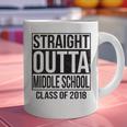 Straight Outta Middle School Graduation Graphic Print Coffee Mug