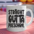 Straight Outta Preschool Graduation Cap Gown 2022 Cute Graphic Print Coffee Mug