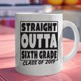 Straight Outta Sixth Grade Class Of 2019 Graduation Graphic Print Coffee Mug
