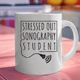 Stressed Sonography Student Ultrasound Tech Graduation Graphic Print Coffee Mug