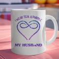 Suicide Prevention Shirt Teal & Purple In Memory Of Husband Graphic Print Coffee Mug