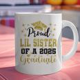 Super Proud Little Sister Of 2025 Graduate Graduation Family Graphic Print Coffee Mug