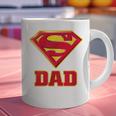 Superman Super Dad Graphic Print Coffee Mug Superman Super Dad Graphic Print Coffee Mug