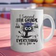 I Survived 8th Grade Graduated Cat Graduation Graphic Print Coffee Mug