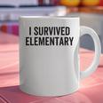 I Survived Elementary Graduation School Student Graphic Print Coffee Mug