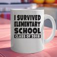 I Survived Elementary School Class Of 2018 Graduation Shirt Graphic Print Coffee Mug
