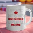 I Survived My Son's High School Diploma Graduation Premium Graphic Print Coffee Mug