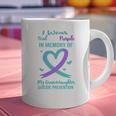 Teal Purple Memory Granddaughter Suicide Prevention Ribbon Graphic Print Coffee Mug