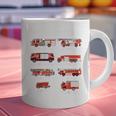 Toddler Boy Types Of FireTruck Firefighter Baby Dad Fireman Graphic Print Coffee Mug